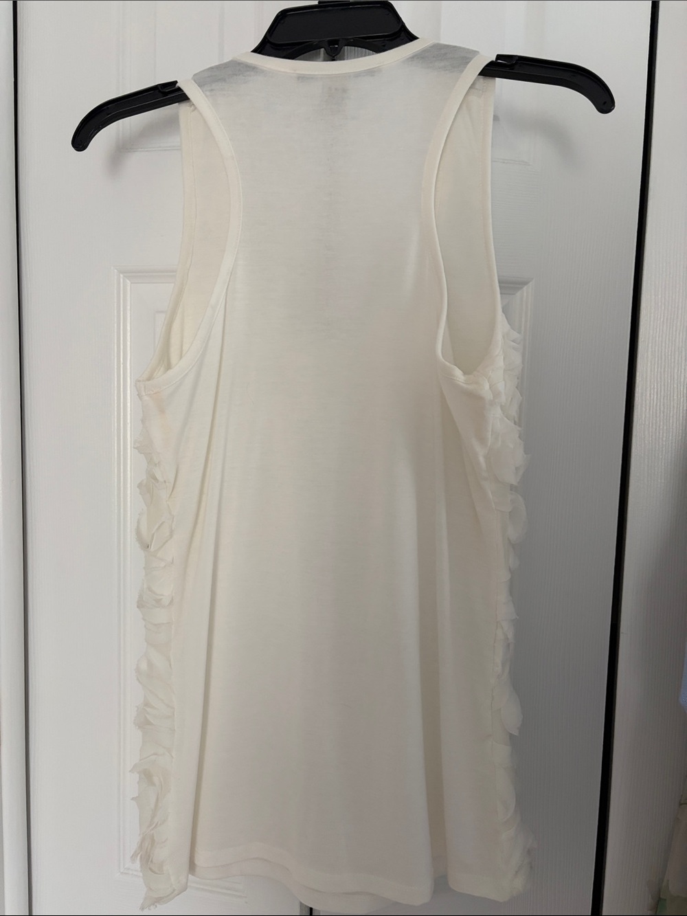 American Rag Ivory Ruffle Tank Top - Picture 3 of 5